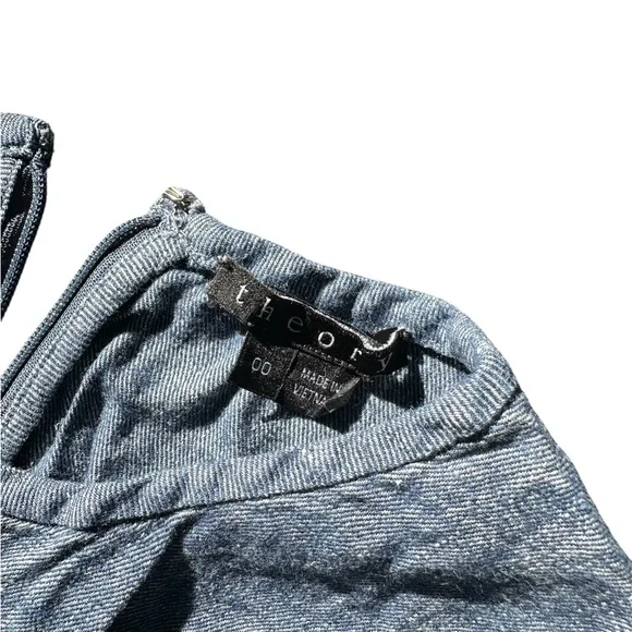 Theory Sleeveless Midi Shirt Dress Size 00 with extra stretch #43 - Picture 4 of 5